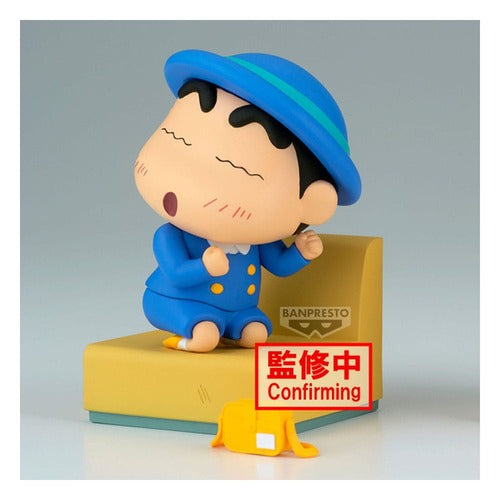 Crayon Shinchan statuette PVC Nakayoshi Memories Let's Go To Kindergarten With Nene-chan (A:Shinnosuke) 10 cm