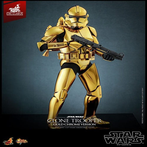 Star Wars figurine 1/6 Clone Trooper (Gold Chrome Version) Exclusive 30 cm