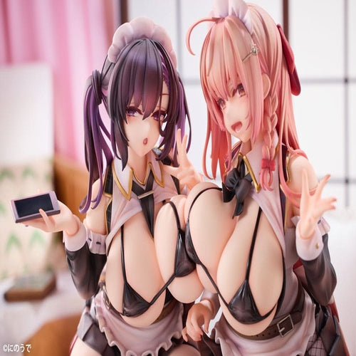 Original Character pack 2 statuettes PVC 1/5 Koho Miya & Otsuhane Fuwari illustration by Ninoude 18 cm