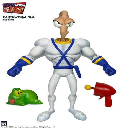 Earthworm Jim Actionfigur Wave 1: Earthworm Jim & Snot 15 cm