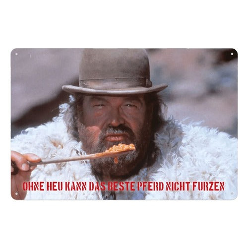Bud Spencer panneau métal Bohnen 20 x 30 cm