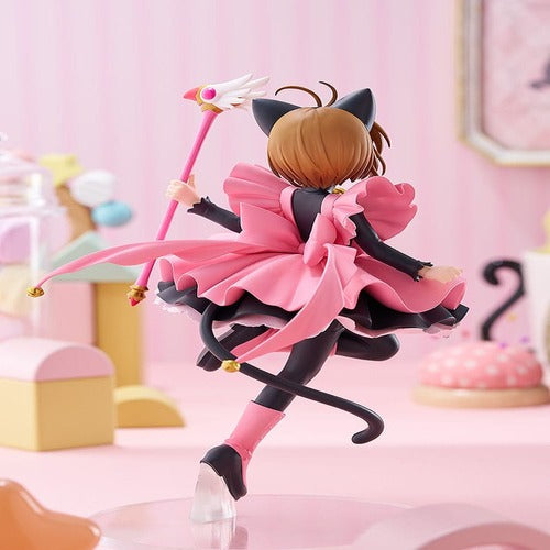 Cardcaptor Sakura statuette PVC Pop Up Parade Sakura Kinomoto: Black Cat Costume Ver. L Size 22 cm