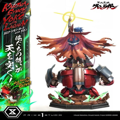 Gurren Lagann Ultimate Premium Masterline Series Statue 1/4 Kamina, Simon & Yoko with Lagann Deluxe Bonus Version 97 cm