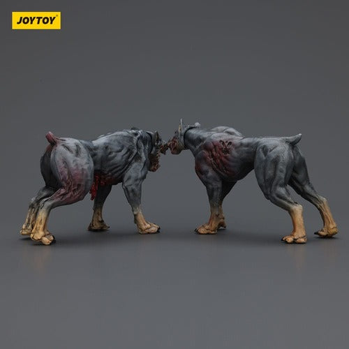 Zombie pack 2 figurines Dark Source Police Dogs 8 cm