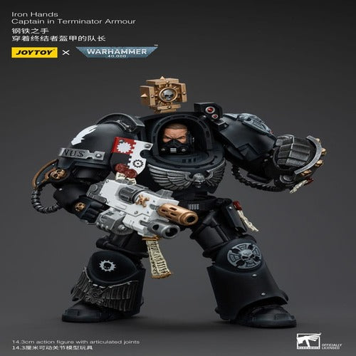 Warhammer 40k figurine 1/18 Iron Hands Captain in Terminator Armour 14 cm