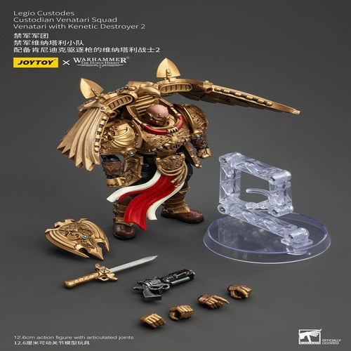 Warhammer The Horus Heresy figurine 1/18 Legio Custodes Custodian Venatari Squad Venatari with Kenetic Destroyer 2 13 cm