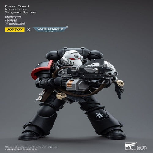 Warhammer 40k figurine 1/18 Raven Guard Intercessors Sergeant Rychas 12 cm