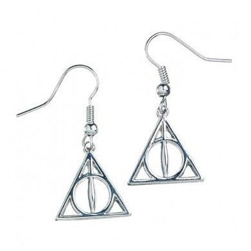 Harry Potter boucles d´oreille plaquées argent Deathly Hallows