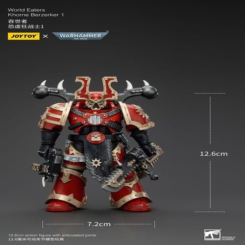 Warhammer 40k figurine 1/18 World Eaters Khorne Berzerker 1 13 cm