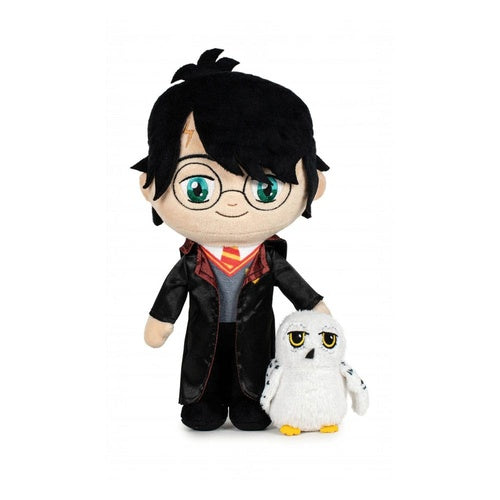 Harry Potter Plüschfigur Harry mit Hedwig 29 cm