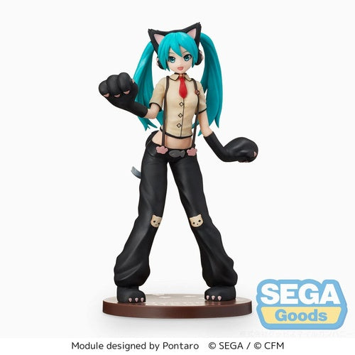 Hatsune Miku Project DIVA Arcade Future Tone statuette PVC SPM Hatsune Miku Kitty Cat 23 cm