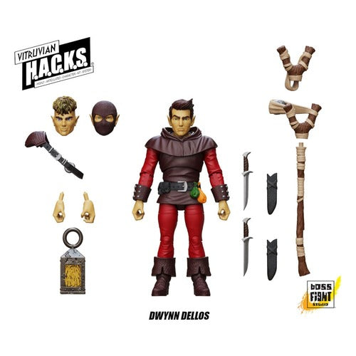 Vitruvian H.A.C.K.S. figurine Halfling Scout Dwynn Dellos