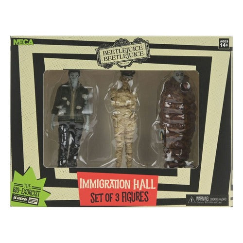 Beetlejuice Beetlejuice pack 3 figurines Immigration Hall 1 10 cm