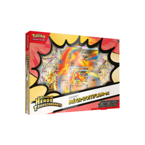 POKÉMON – Méga-Évolution : Héros Transcendants – Coffret Méga-Roitiflam-ex – FR