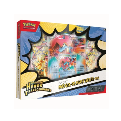 POKÉMON – Méga-Évolution : Héros Transcendants – Coffret Méga-Aligatueur-ex – FR