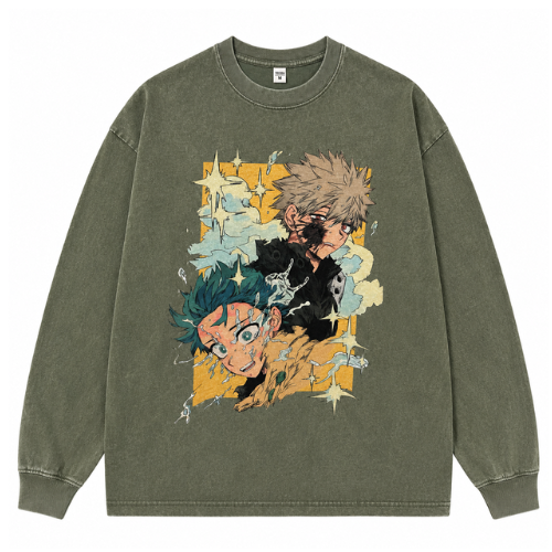 MY HERO ACADEMIA - Izuku et Bakugo Long Sleeve Pull