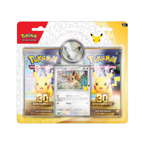 POKÉMON - Blister 2 Boosters Promo Évoli 30e Anniversaire
