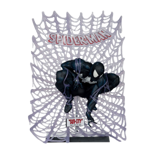 MARVEL - Statuette PVC 1/6 Spider-Man (Spider-Man #1) Black Suit Chase 15cm