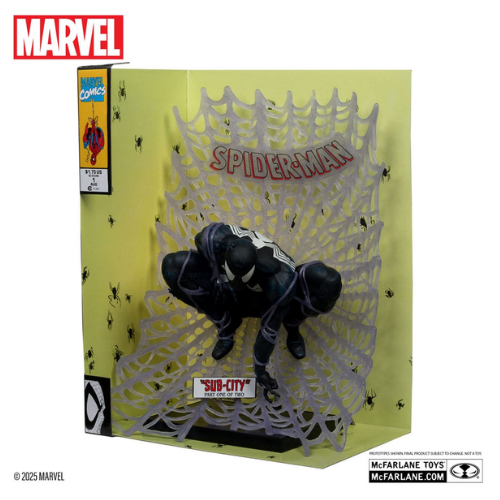 MARVEL - Statuette PVC 1/6 Spider-Man (Spider-Man #1) Black Suit Chase 15cm