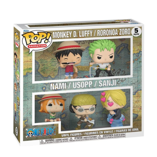 ONE PIECE - Funko Pop! Pack 5 Figurines Bundle 9cm