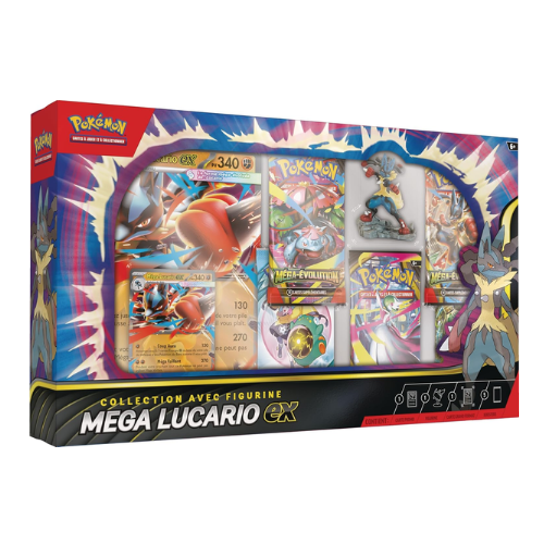 POKÉMON – Coffret Premium avec Figurine – Méga Lucario EX