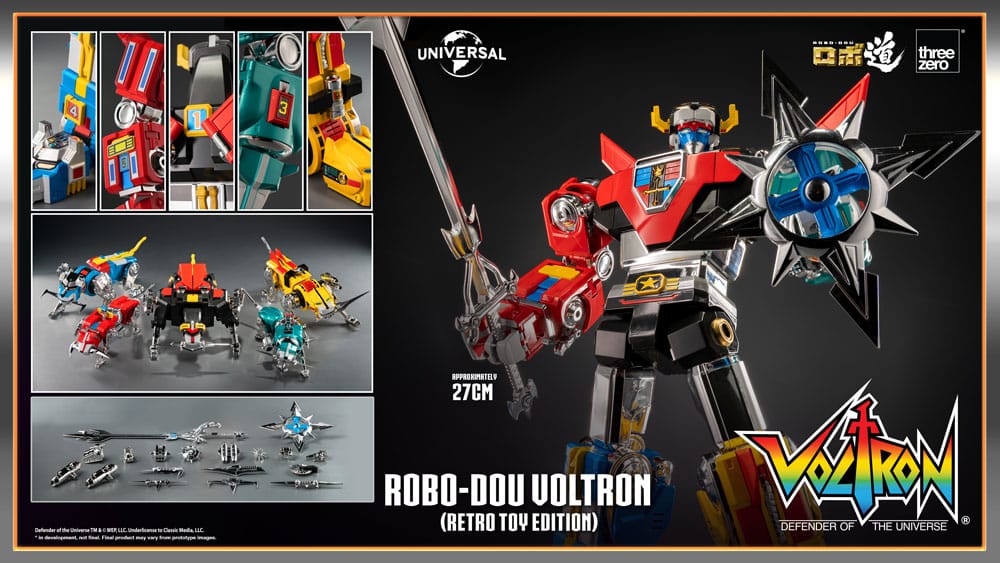 Voltron: Defender of the Universe figurine Robo-Dou Voltron Retro Toy Edition 27 cm