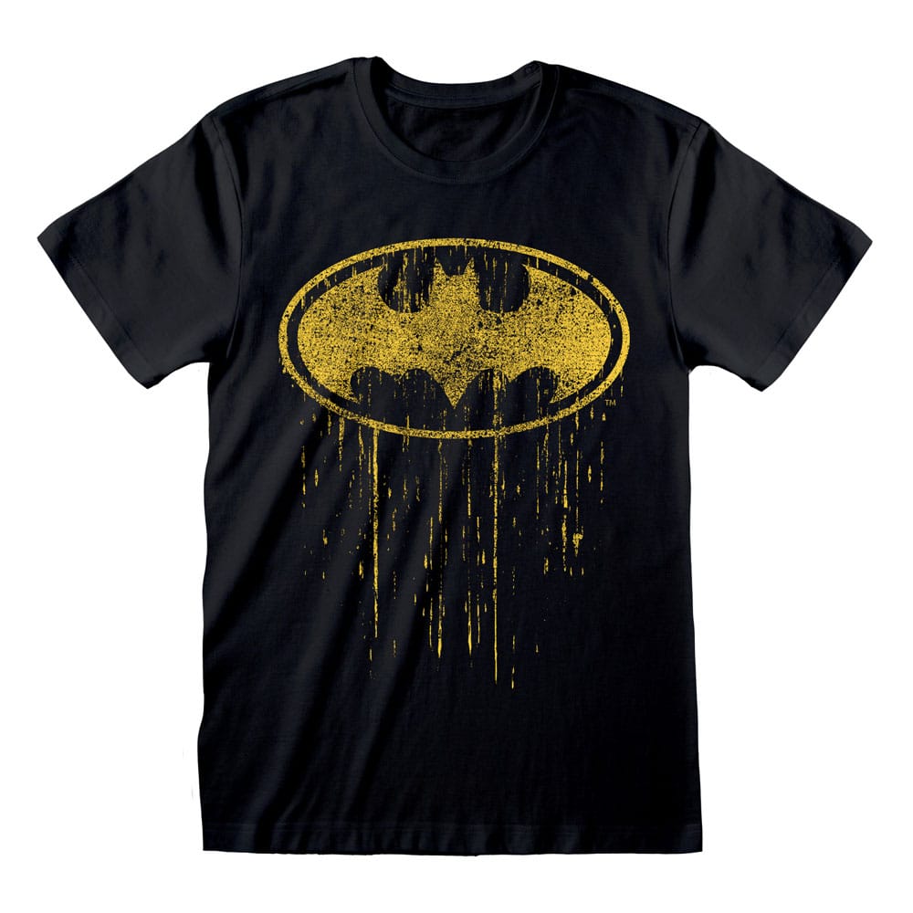 Batman T-Shirt Dripping Symbol  (L)