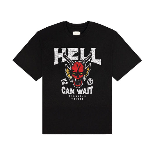 Stranger Things T-Shirt Hell Can Wait (black) (S)