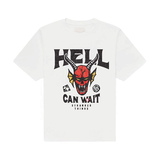 Stranger Things T-Shirt Hell Can Wait (white) (L)