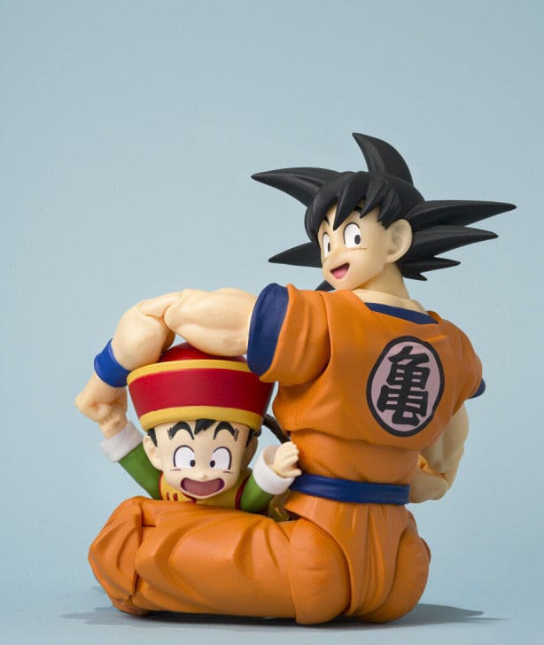 Dragon Ball figurine S.H.Figuarts Son Goku & Son Gohan Kid & Kintoun 14 cm & 6 cm