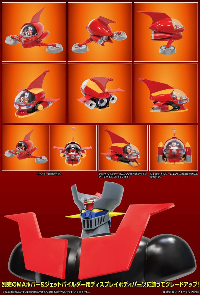 Mazinger Z accessories set figurine Metal Action Hover & Jet Pilder Set 11 cm