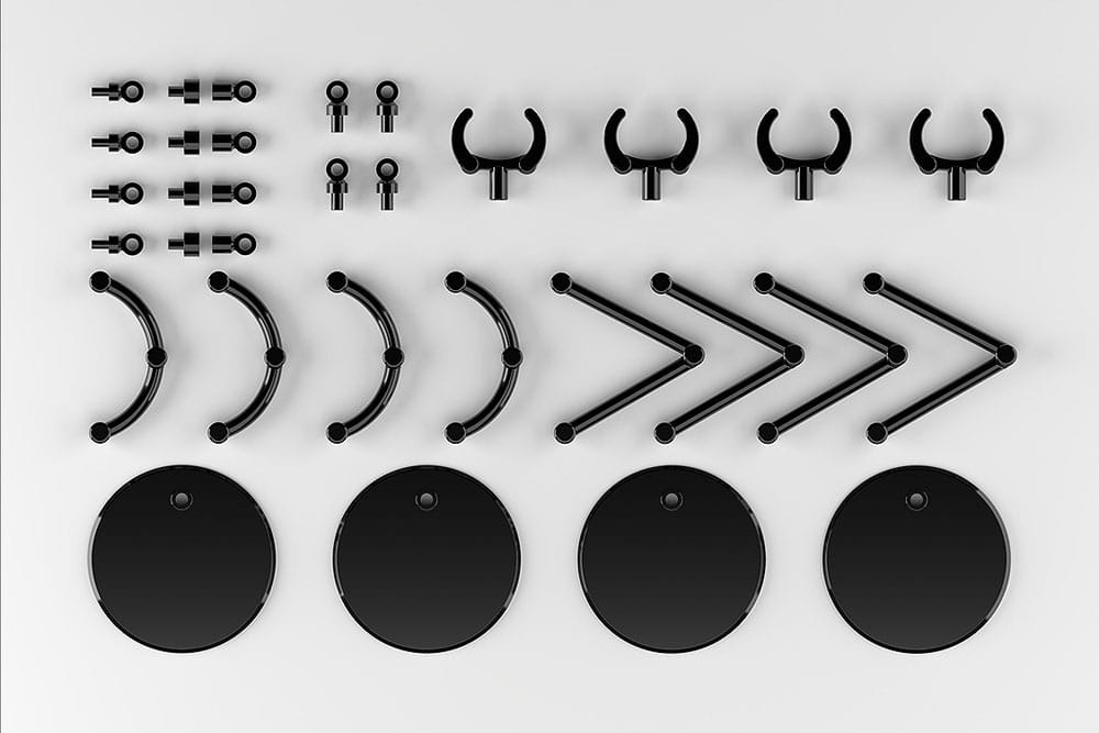 The Simple Stand Mini Nendoroid More pack 4 socles pour mini figurines mini Black