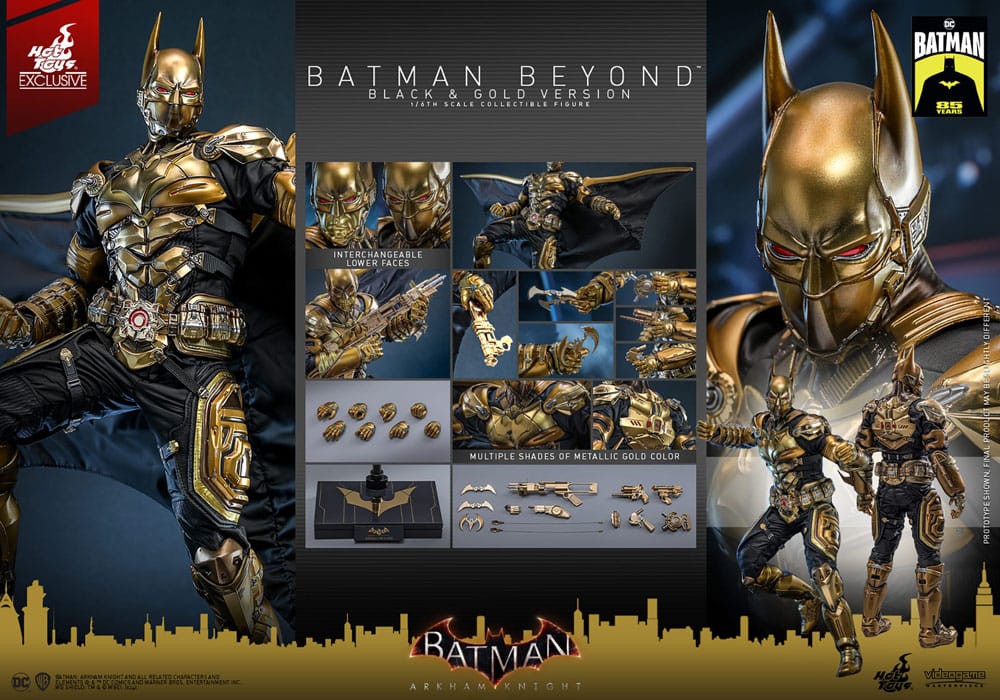 Batman: Arkham Knight figurine Videogame Masterpiece 1/6 Batman Beyond (Black & Gold Version) 32 cm