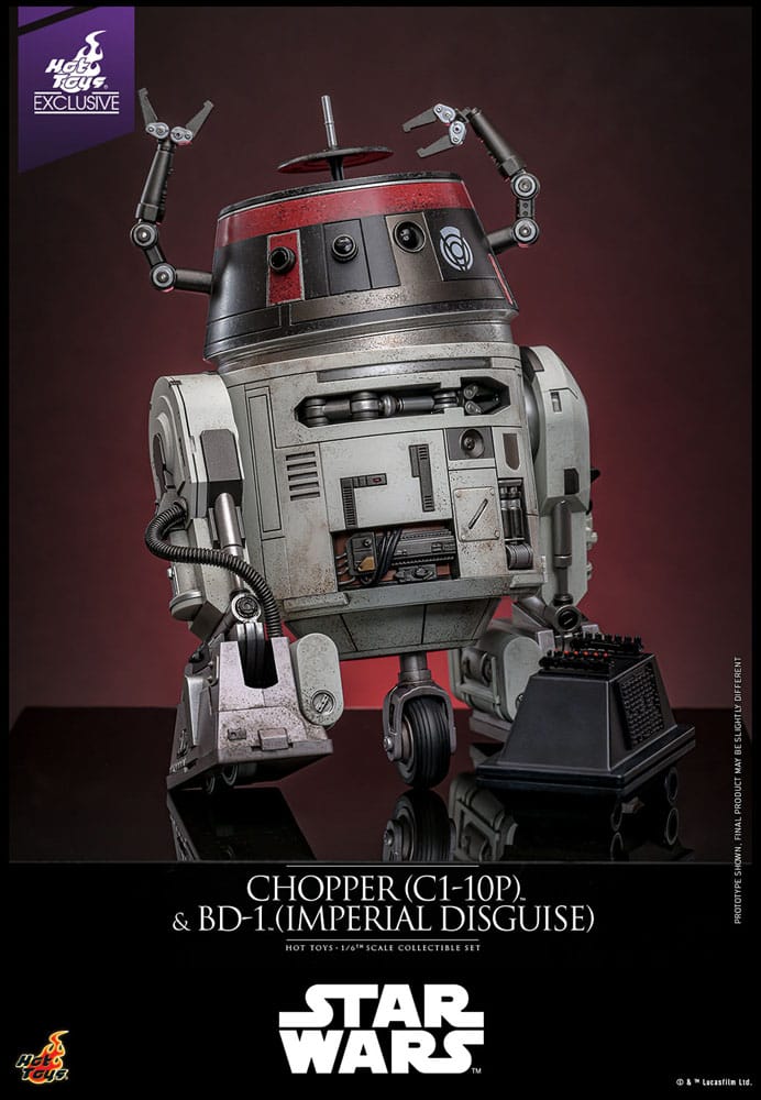 Star Wars figurine set 1/6 Chopper (C1-10P&trade;) & BD-1&trade; (Imperial Disguise) 18 cm & 8 cm