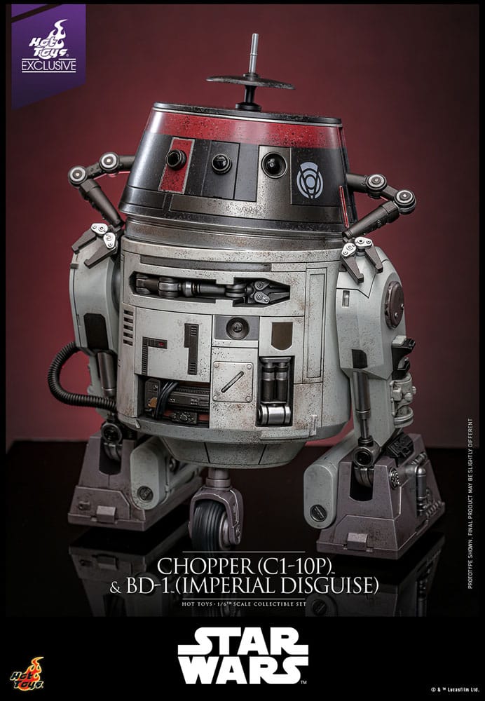 Star Wars figurine set 1/6 Chopper (C1-10P&trade;) & BD-1&trade; (Imperial Disguise) 18 cm & 8 cm