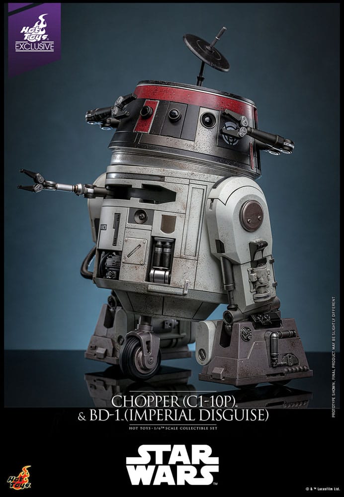Star Wars figurine set 1/6 Chopper (C1-10P&trade;) & BD-1&trade; (Imperial Disguise) 18 cm & 8 cm