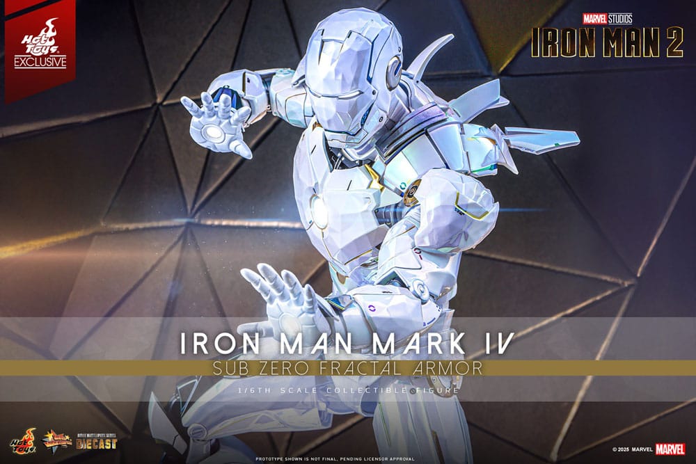 Iron Man 2 Movie Masterpiece Diecast 1/6 Iron Man Mark IV (Sub-Zero Fractal Armor) Hot Toys Exclusive 33 cm