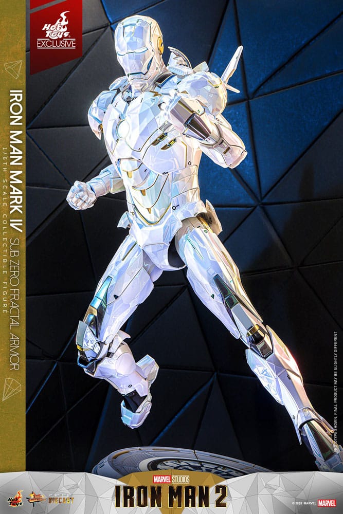Iron Man 2 Movie Masterpiece Diecast 1/6 Iron Man Mark IV (Sub-Zero Fractal Armor) Hot Toys Exclusive 33 cm