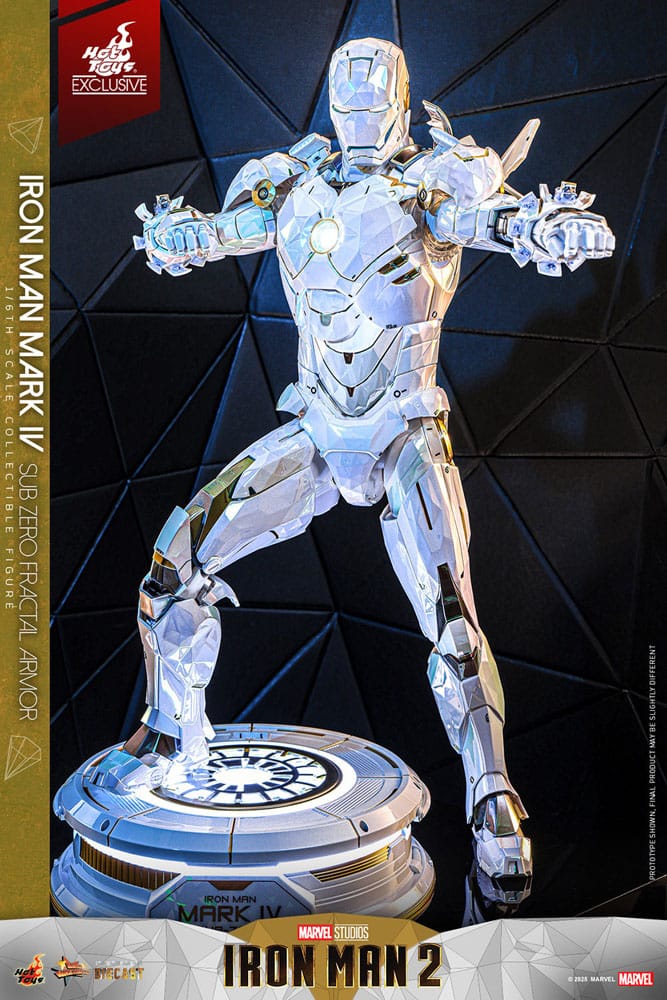 Iron Man 2 Movie Masterpiece Diecast 1/6 Iron Man Mark IV (Sub-Zero Fractal Armor) Hot Toys Exclusive 33 cm