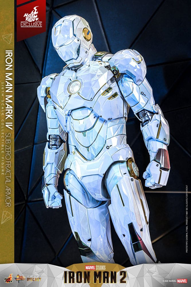 Iron Man 2 Movie Masterpiece Diecast 1/6 Iron Man Mark IV (Sub-Zero Fractal Armor) Hot Toys Exclusive 33 cm