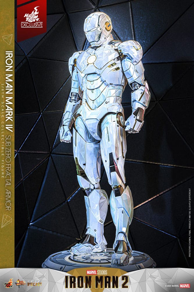 Iron Man 2 Movie Masterpiece Diecast 1/6 Iron Man Mark IV (Sub-Zero Fractal Armor) Hot Toys Exclusive 33 cm