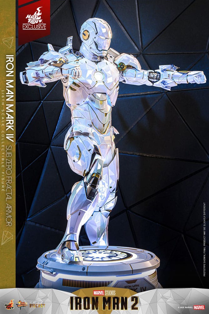 Iron Man 2 Movie Masterpiece Diecast 1/6 Iron Man Mark IV (Sub-Zero Fractal Armor) Hot Toys Exclusive 33 cm