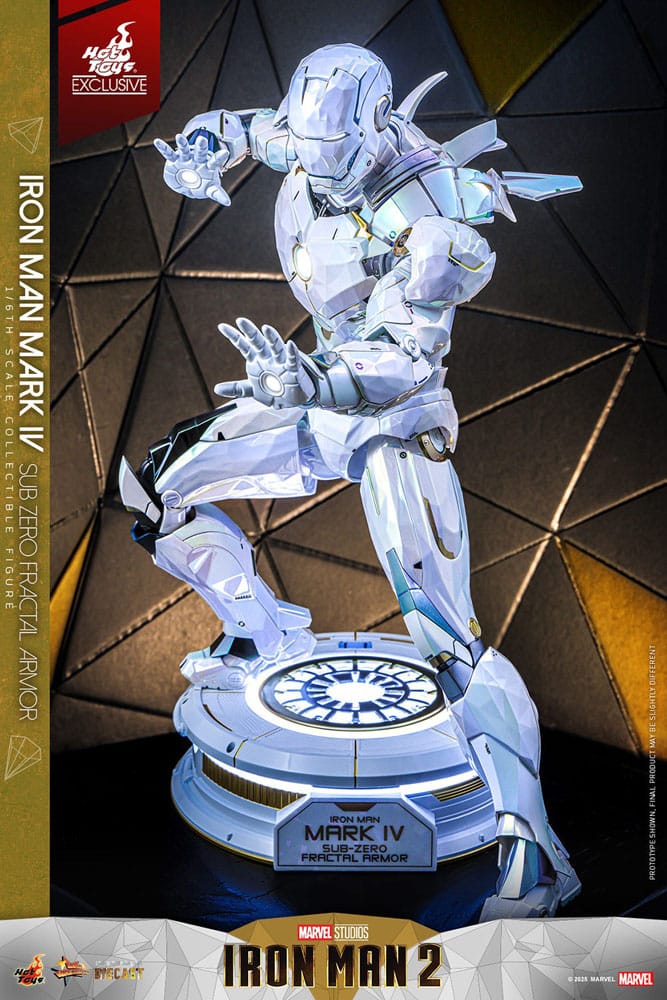 Iron Man 2 Movie Masterpiece Diecast 1/6 Iron Man Mark IV (Sub-Zero Fractal Armor) Hot Toys Exclusive 33 cm