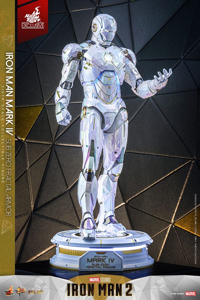Iron Man 2 Movie Masterpiece Diecast 1/6 Iron Man Mark IV (Sub-Zero Fractal Armor) Hot Toys Exclusive 33 cm