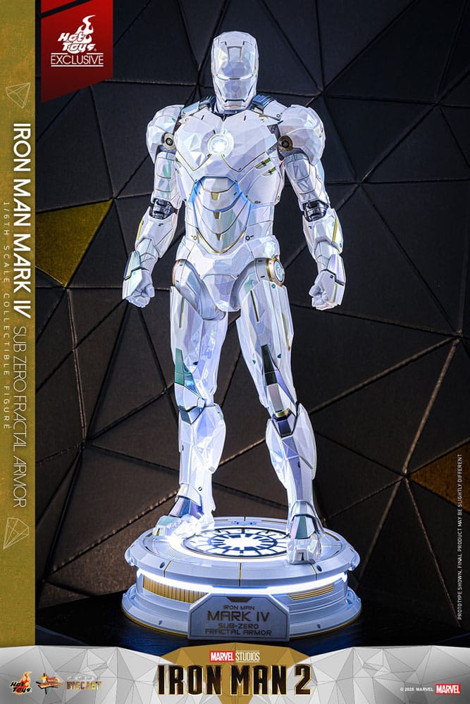 Iron Man 2 Movie Masterpiece Diecast 1/6 Iron Man Mark IV (Sub-Zero Fractal Armor) Hot Toys Exclusive 33 cm