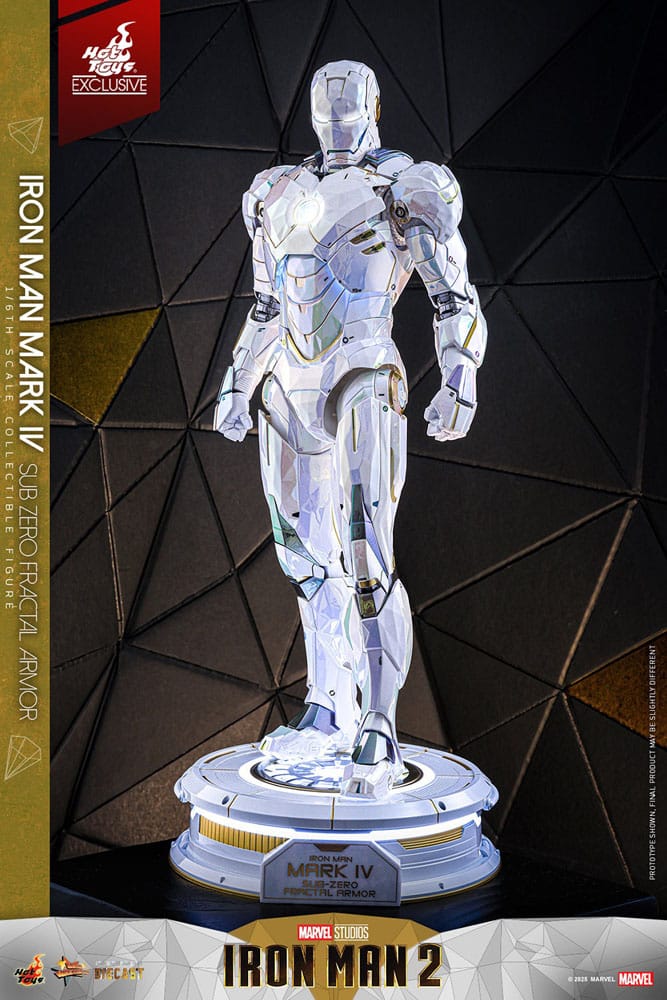Iron Man 2 Movie Masterpiece Diecast 1/6 Iron Man Mark IV (Sub-Zero Fractal Armor) Hot Toys Exclusive 33 cm