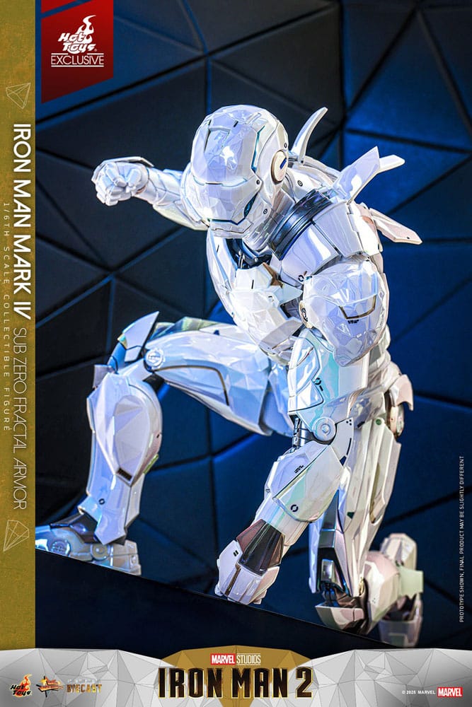 Iron Man 2 Movie Masterpiece Diecast 1/6 Iron Man Mark IV (Sub-Zero Fractal Armor) Hot Toys Exclusive 33 cm