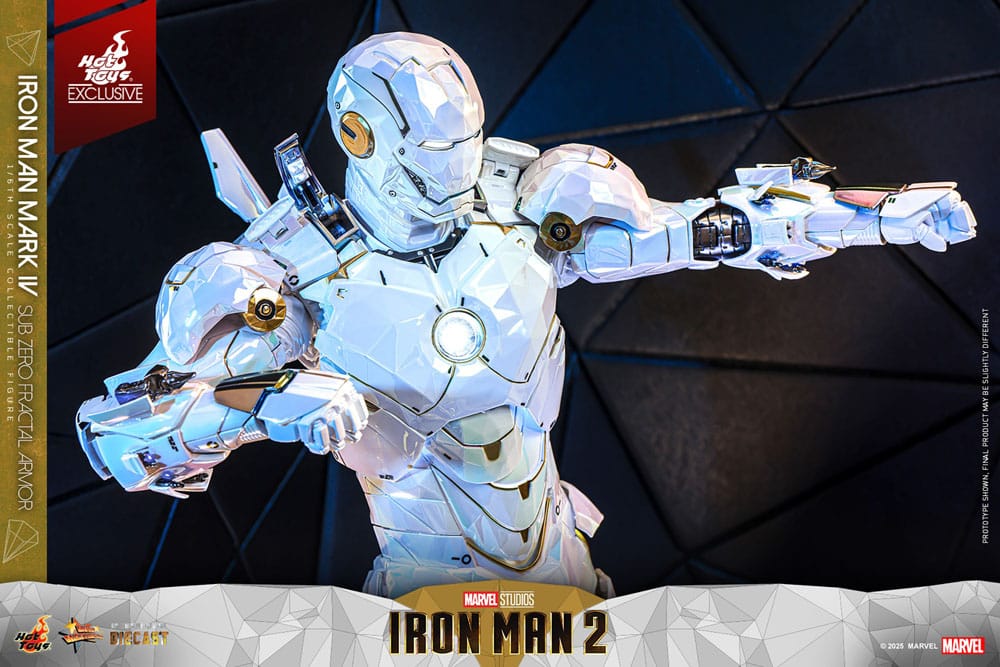 Iron Man 2 Movie Masterpiece Diecast 1/6 Iron Man Mark IV (Sub-Zero Fractal Armor) Hot Toys Exclusive 33 cm