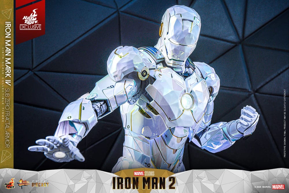 Iron Man 2 Movie Masterpiece Diecast 1/6 Iron Man Mark IV (Sub-Zero Fractal Armor) Hot Toys Exclusive 33 cm