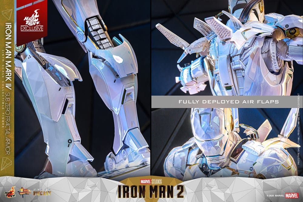 Iron Man 2 Movie Masterpiece Diecast 1/6 Iron Man Mark IV (Sub-Zero Fractal Armor) Hot Toys Exclusive 33 cm